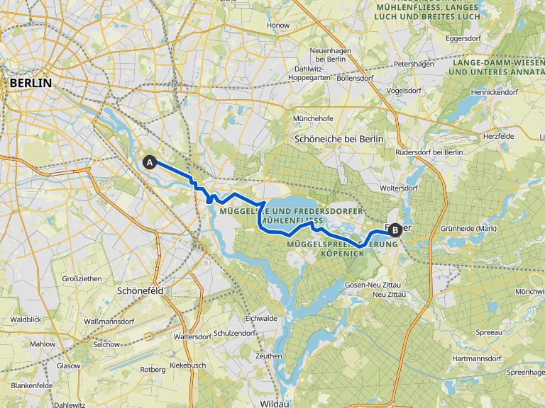 🇩🇪 Grüner Hauptweg 1 D Von der Wuhlheide bis nach Erkner Wanderung